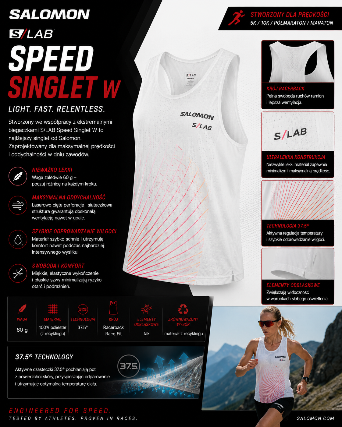 Salomon S/LAB Speed Singlet W