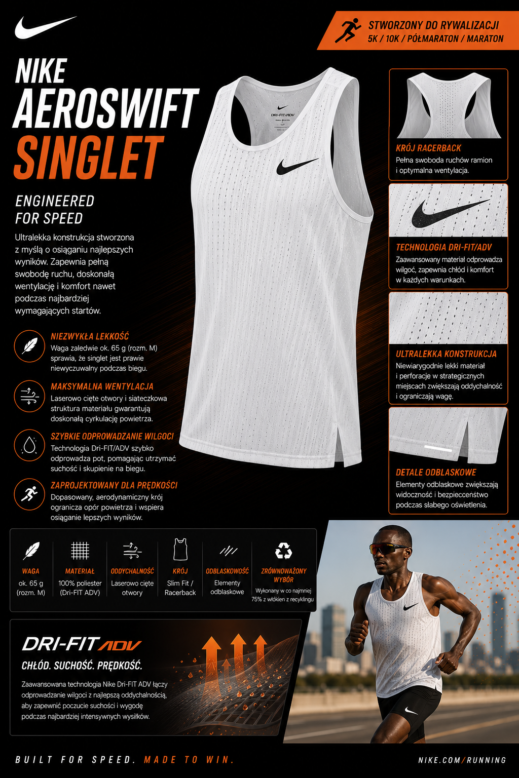 Nike AeroSwift Singlet