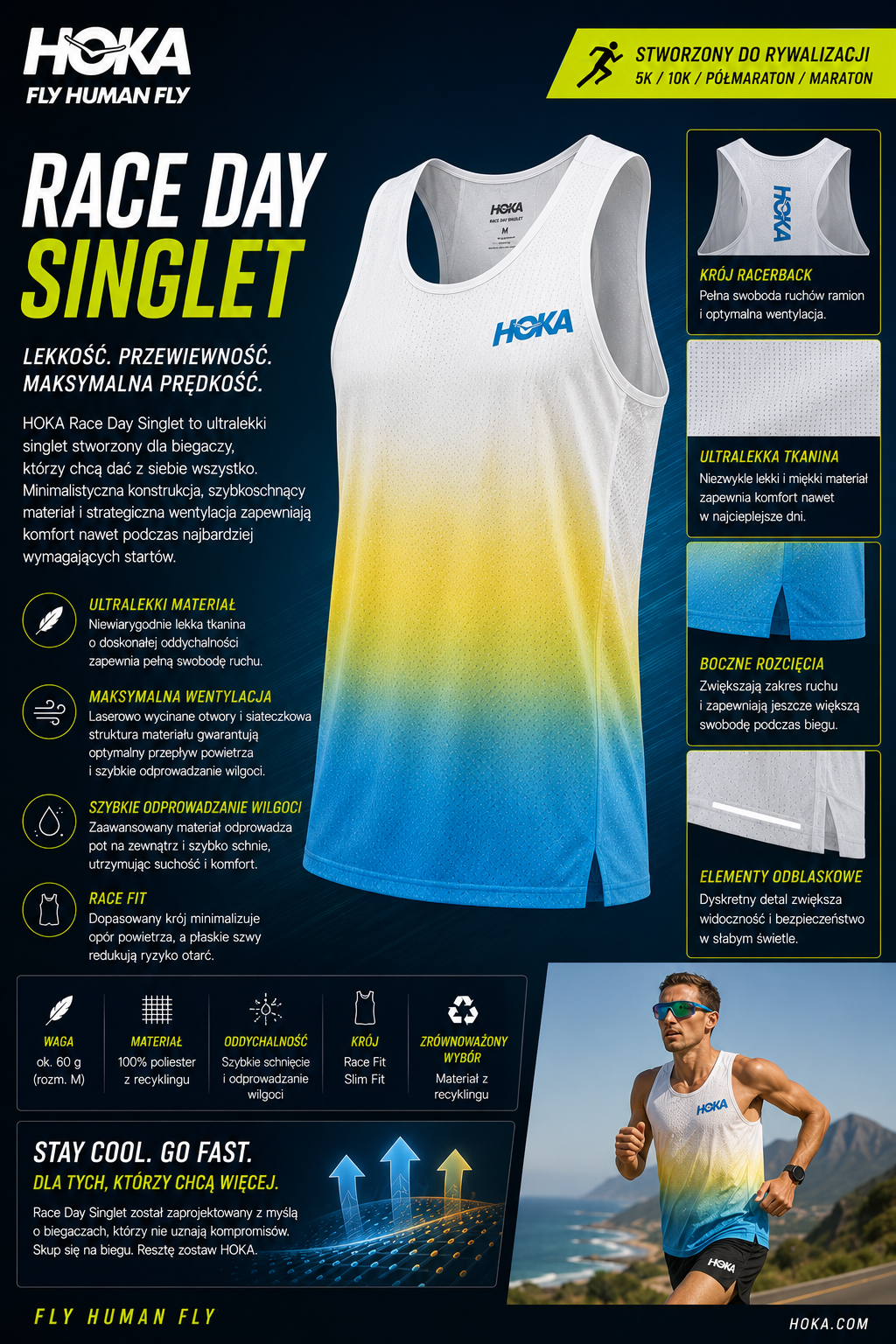 HOKA Race Day Singlet
