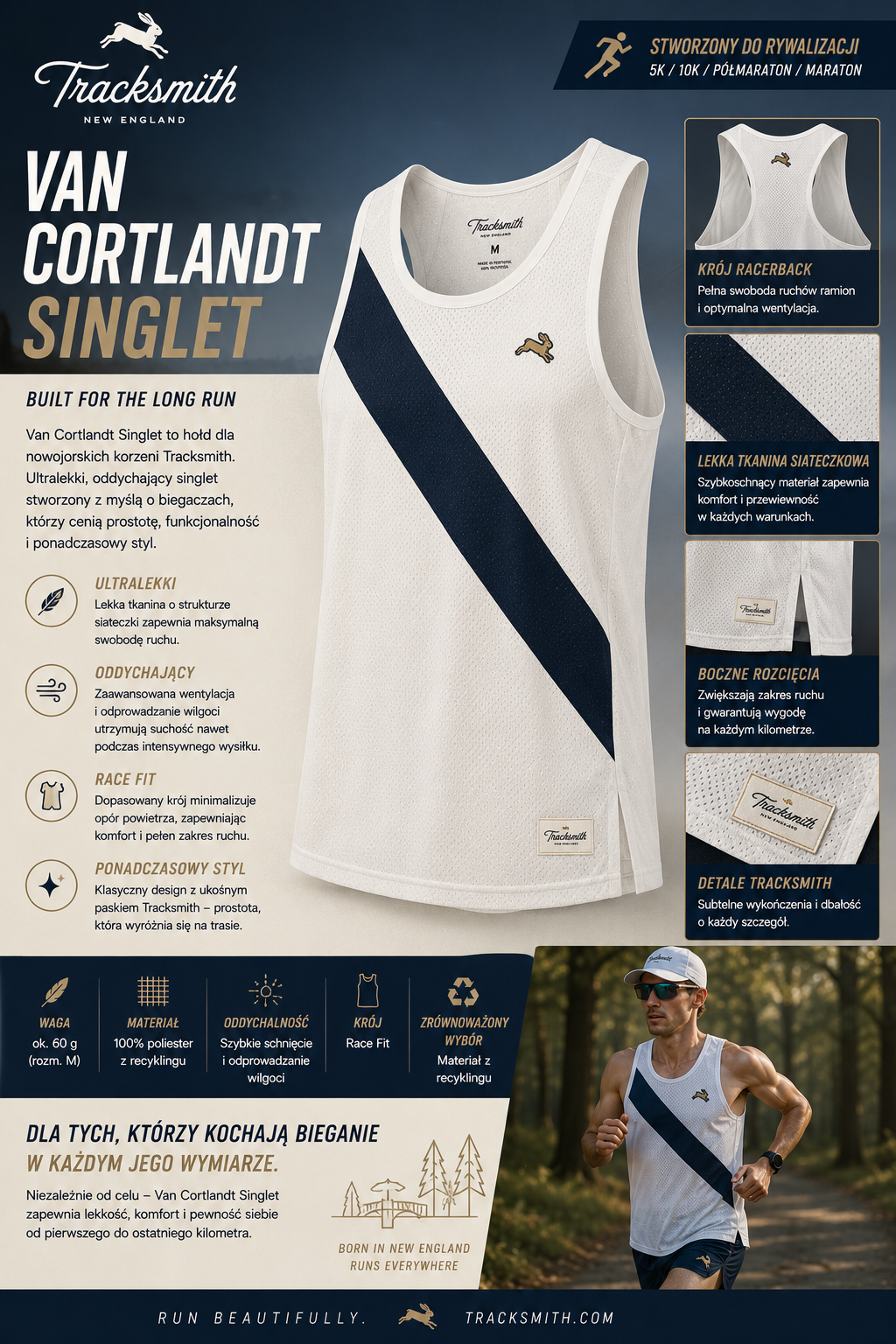 Tracksmith Van Cortlandt Singlet